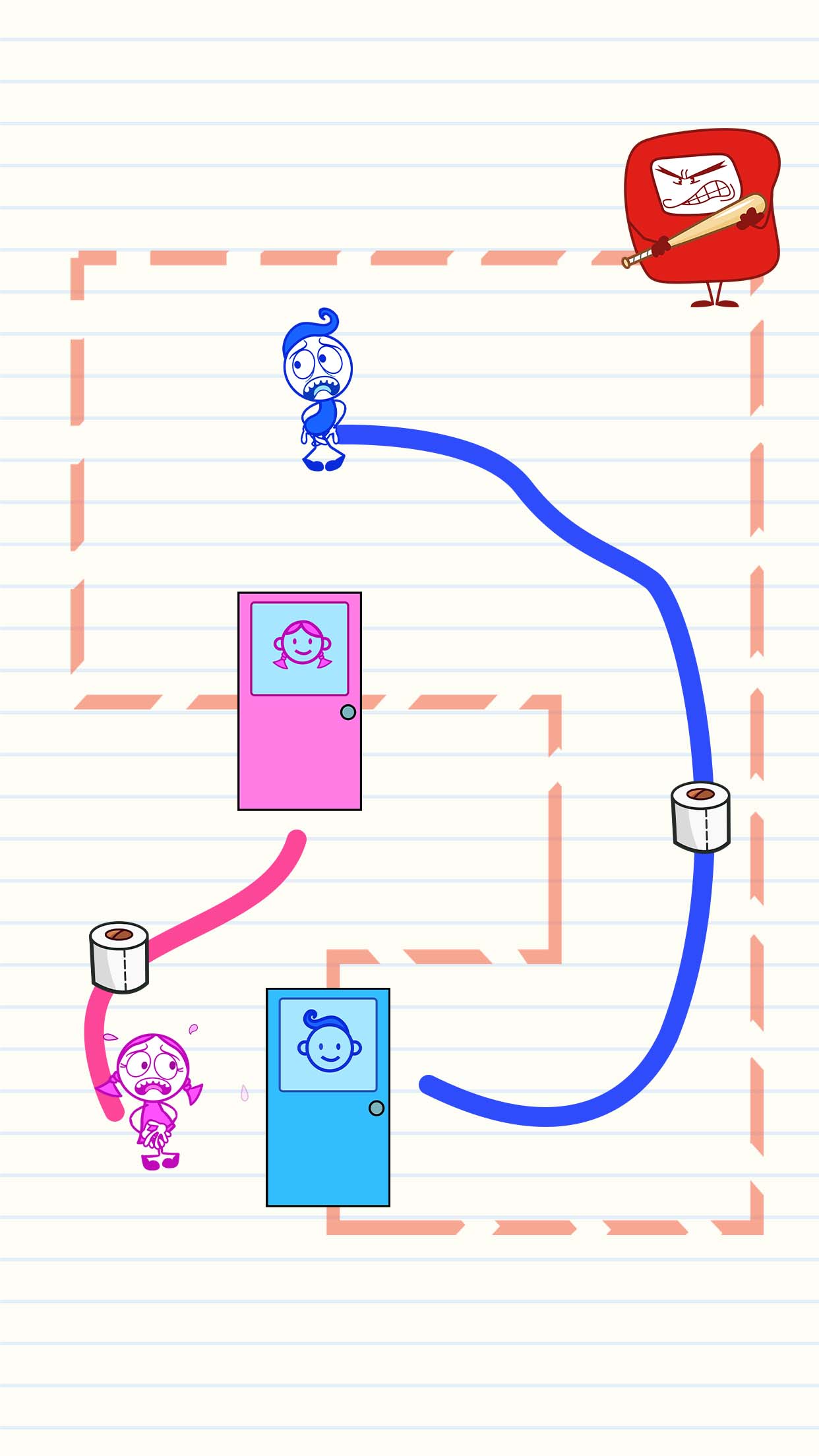 اسکرین شات 1 بازی Draw to Pee: Toilet Escape