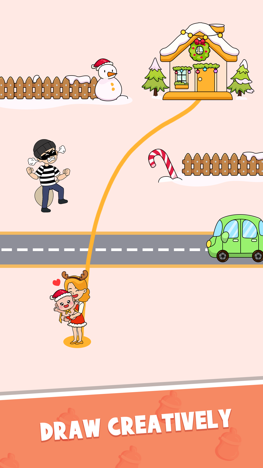 اسکرین شات 6 بازی Draw Home: Rush To Home