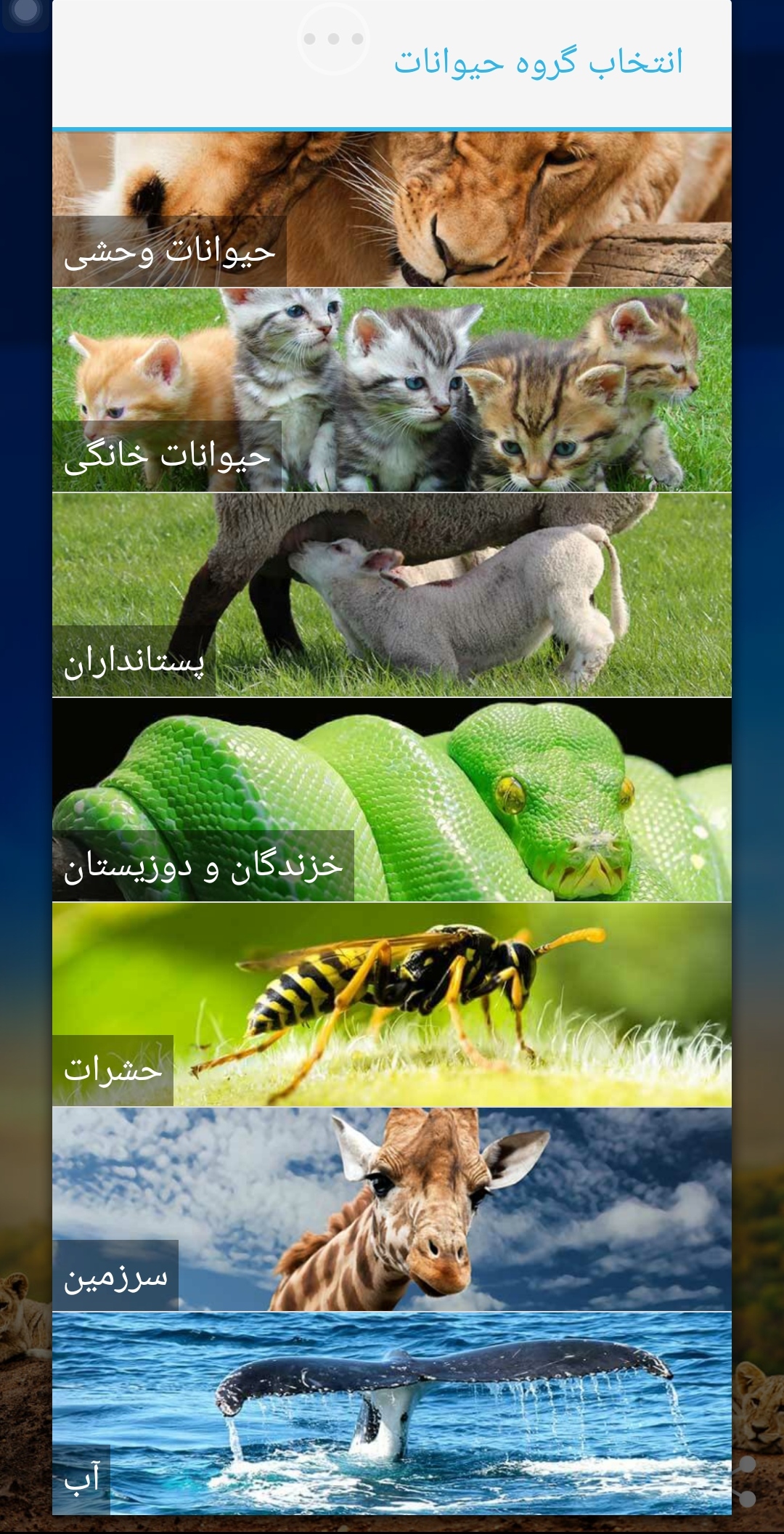 اسکرین شات 3 برنامه صدای حیوانات