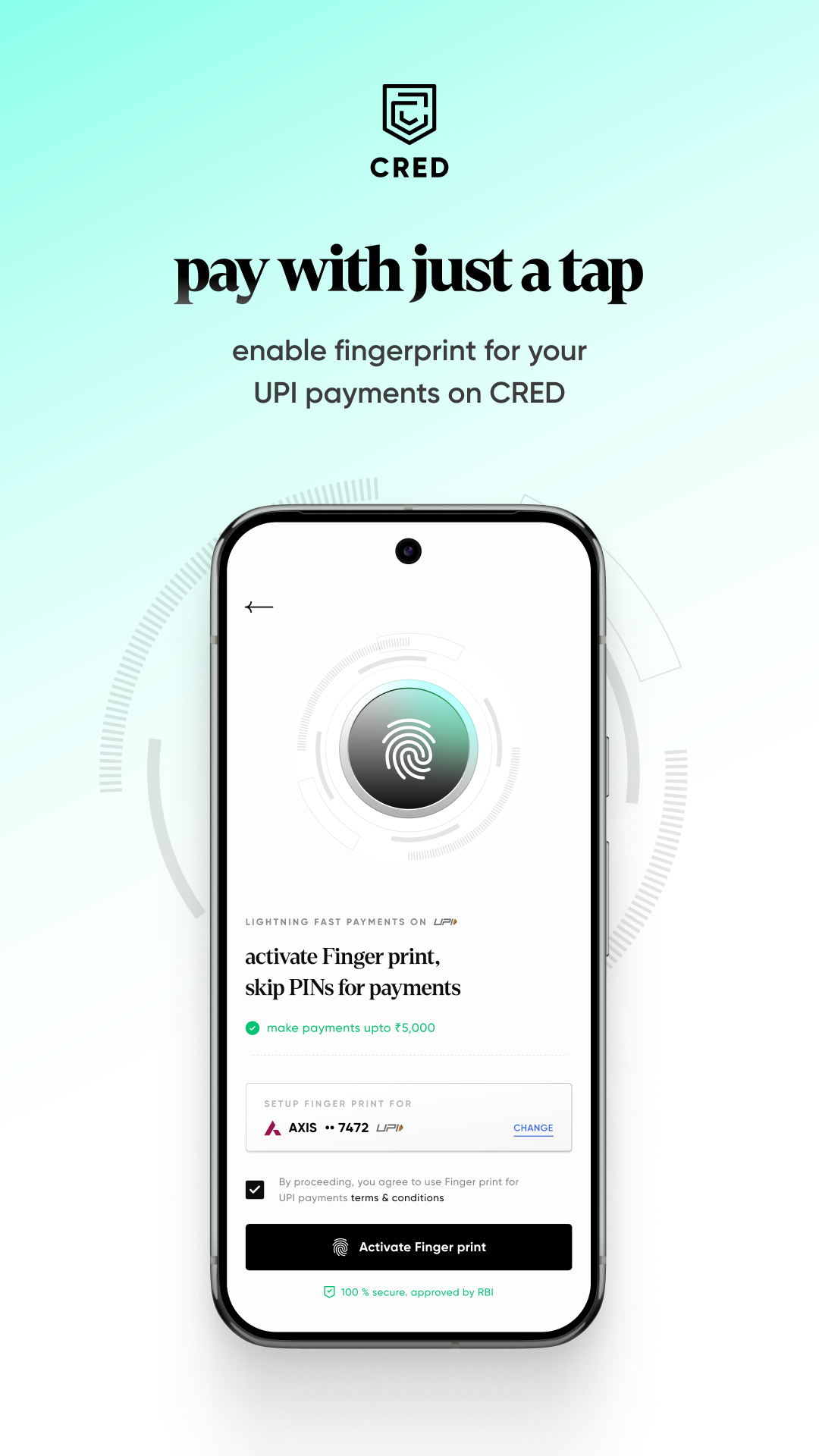 اسکرین شات 1 برنامه CRED: Credit Cards, Bills, UPI