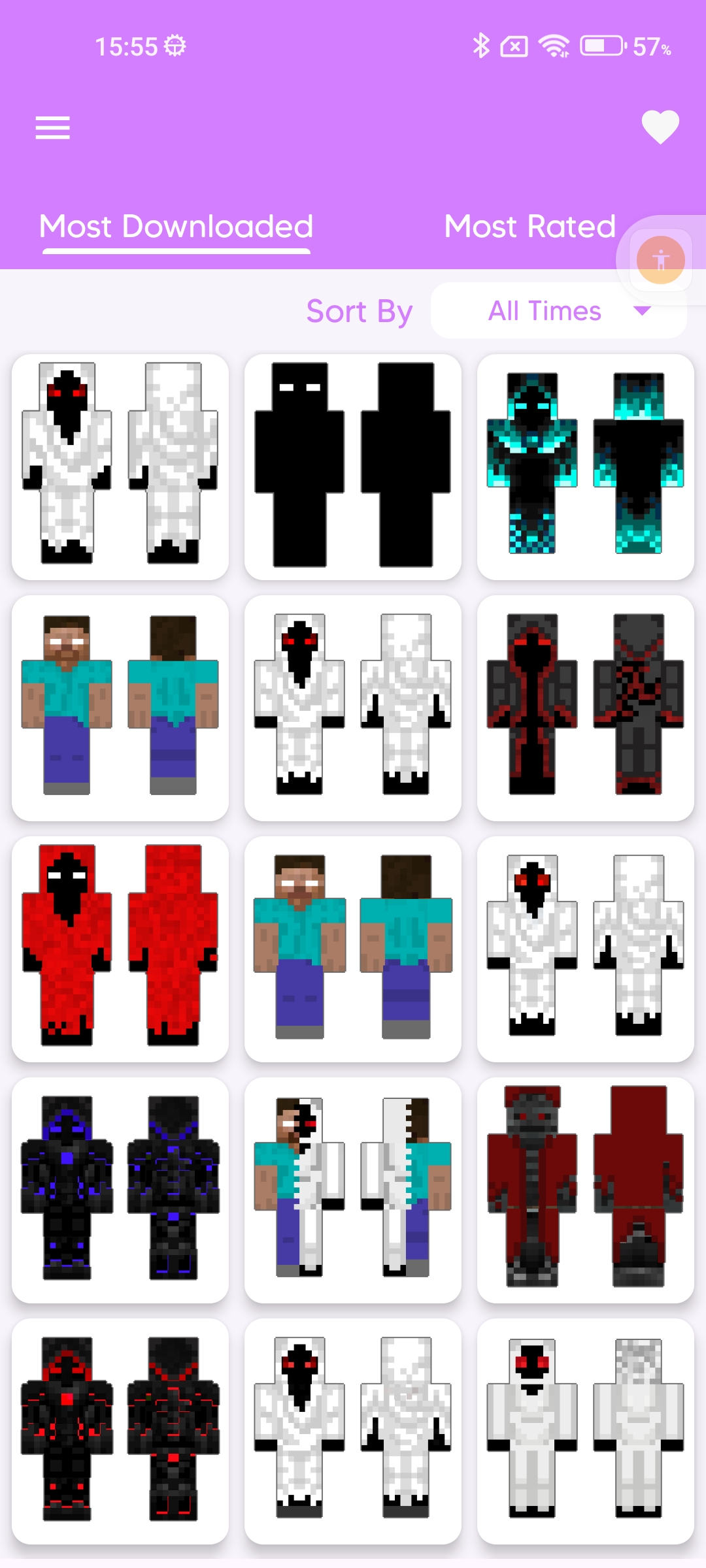 اسکرین شات 1 برنامه Entity 303 & Herobrine Skins