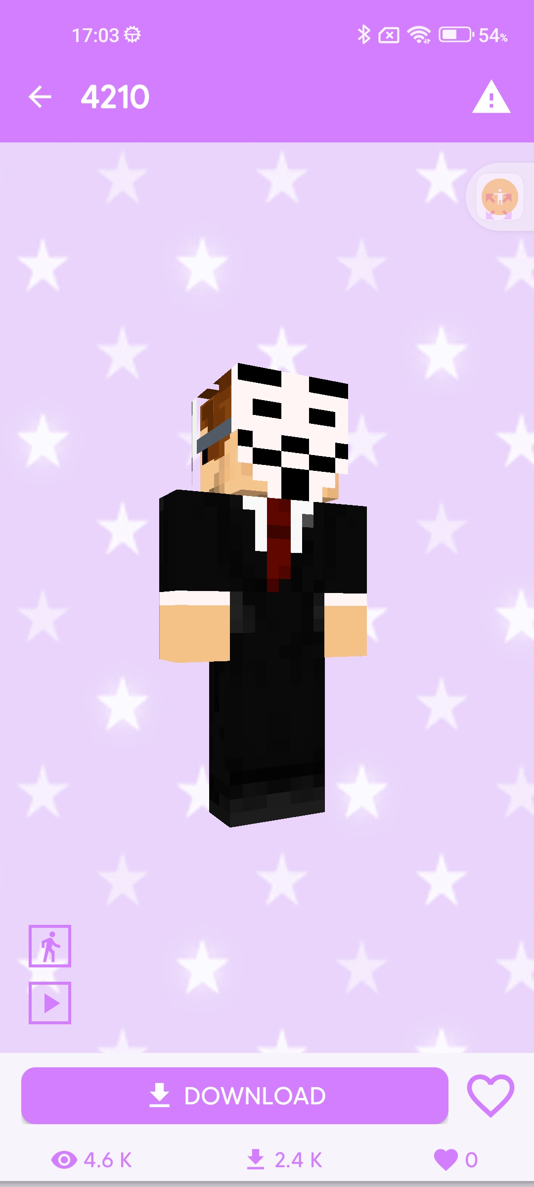 اسکرین شات 3 برنامه Hacker Skin for Minecraft