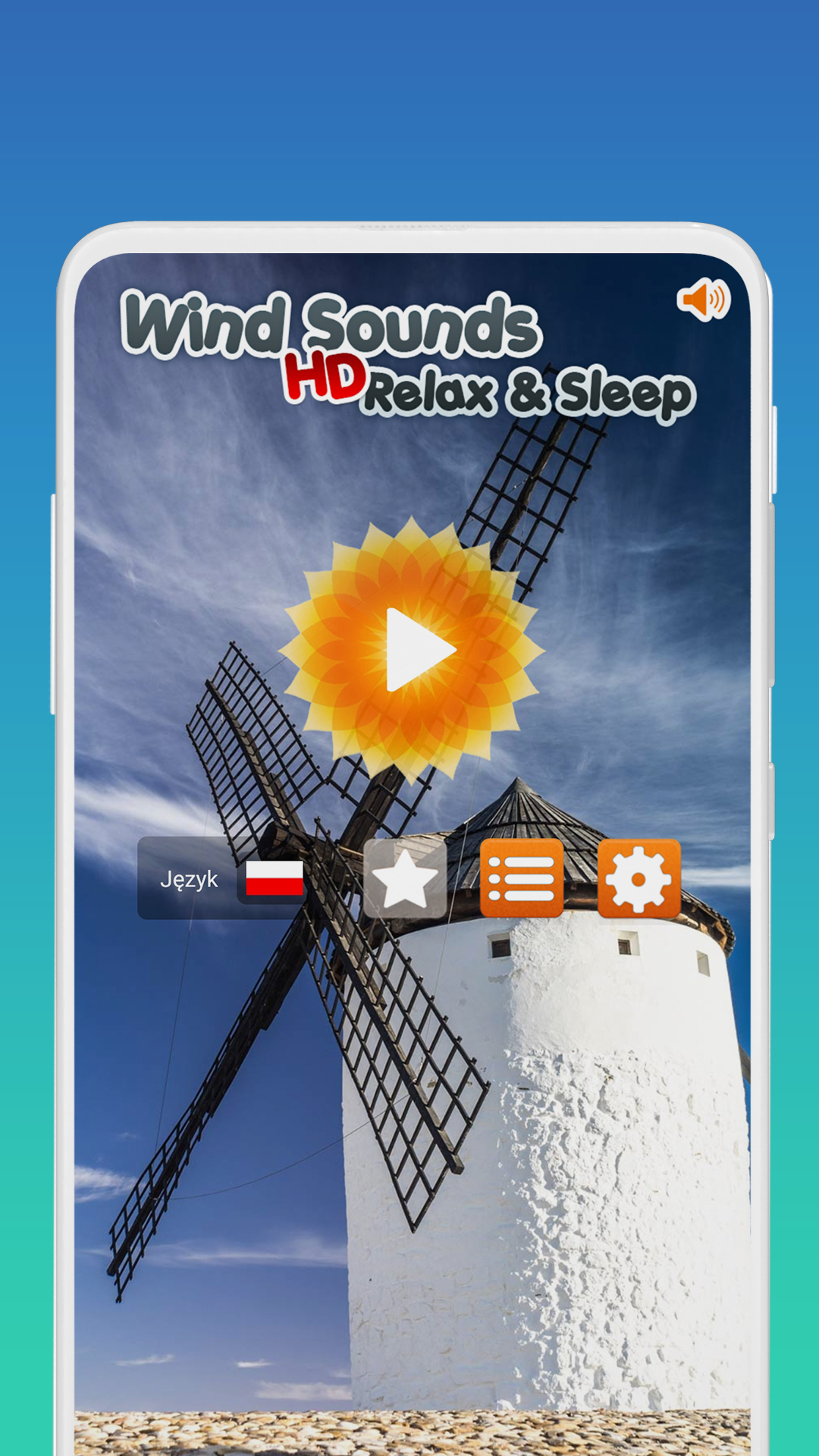 اسکرین شات 1 برنامه Wind Noise: Relax and Sleep