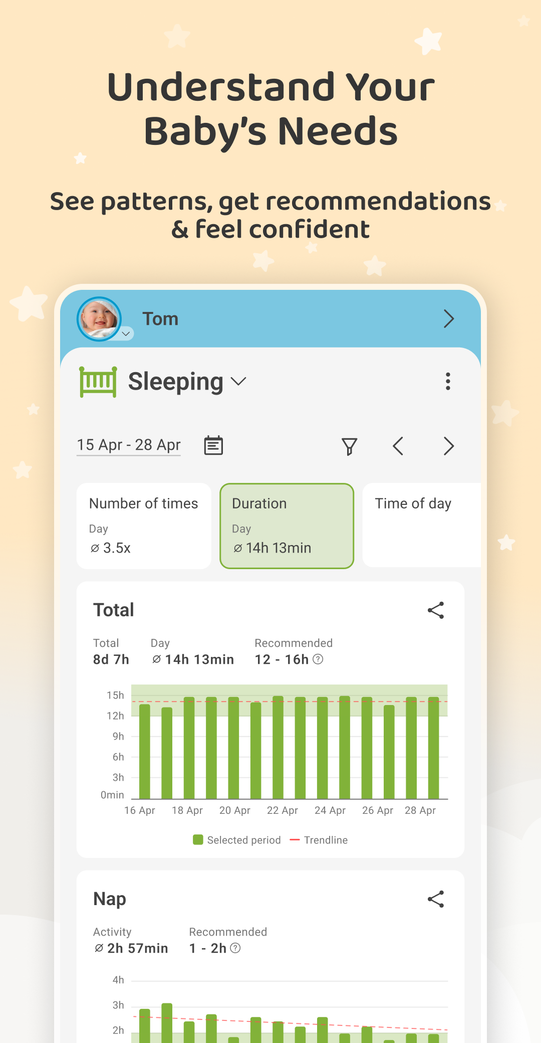 اسکرین شات 5 برنامه Baby Daybook - Newborn Tracker