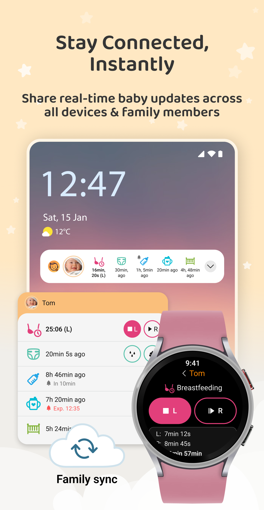 اسکرین شات 3 برنامه Baby Daybook - Newborn Tracker