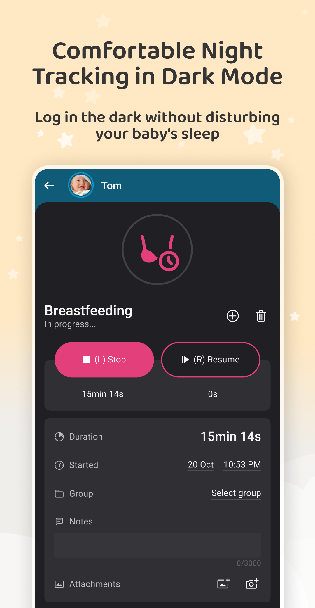 اسکرین شات 4 برنامه Baby Daybook - Newborn Tracker