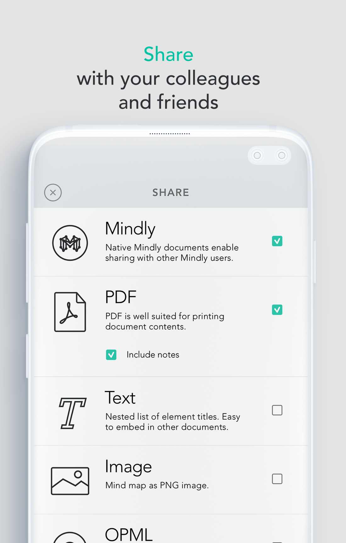 اسکرین شات 4 برنامه Mindly (mind mapping)