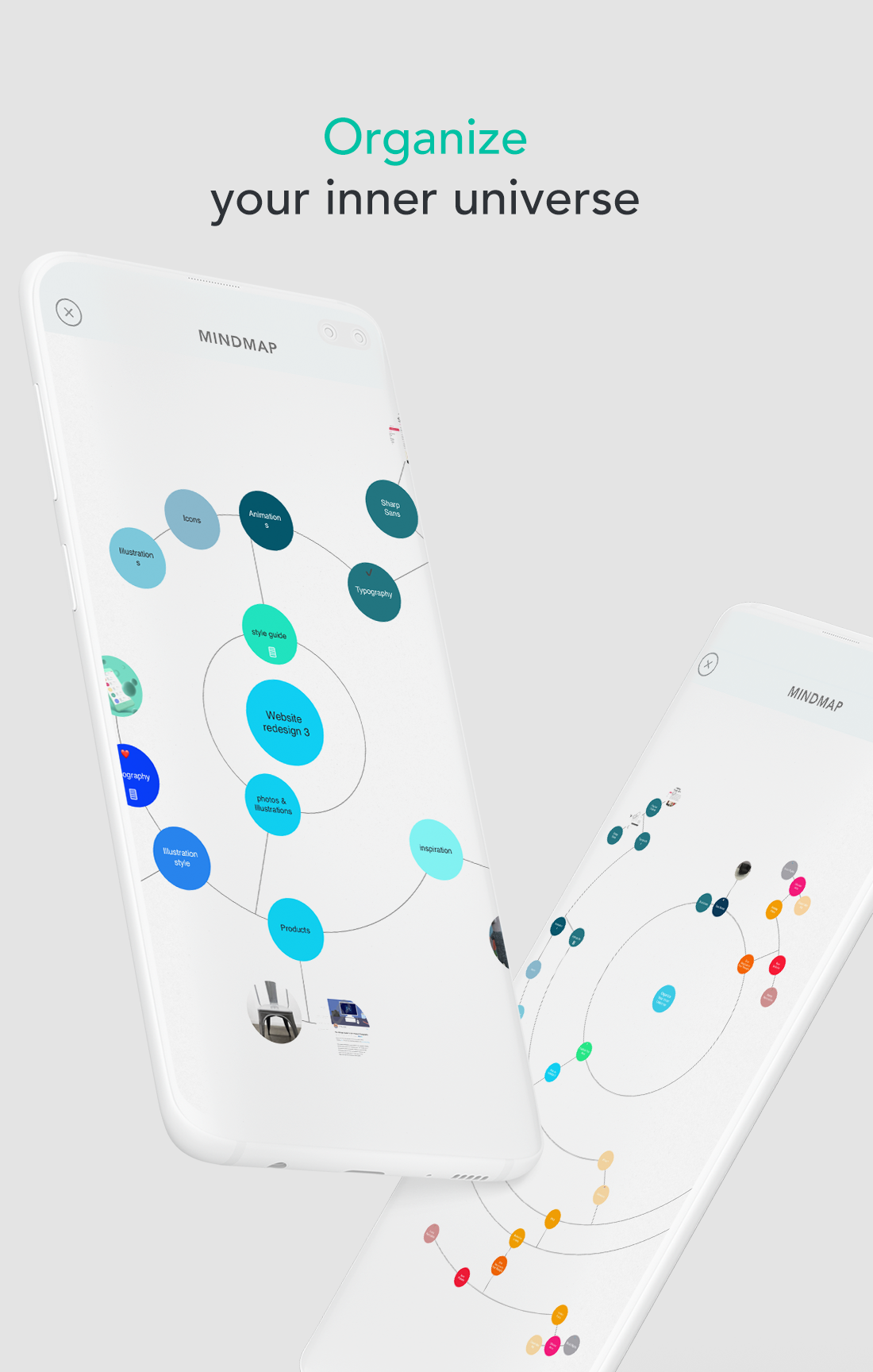 اسکرین شات 1 برنامه Mindly (mind mapping)