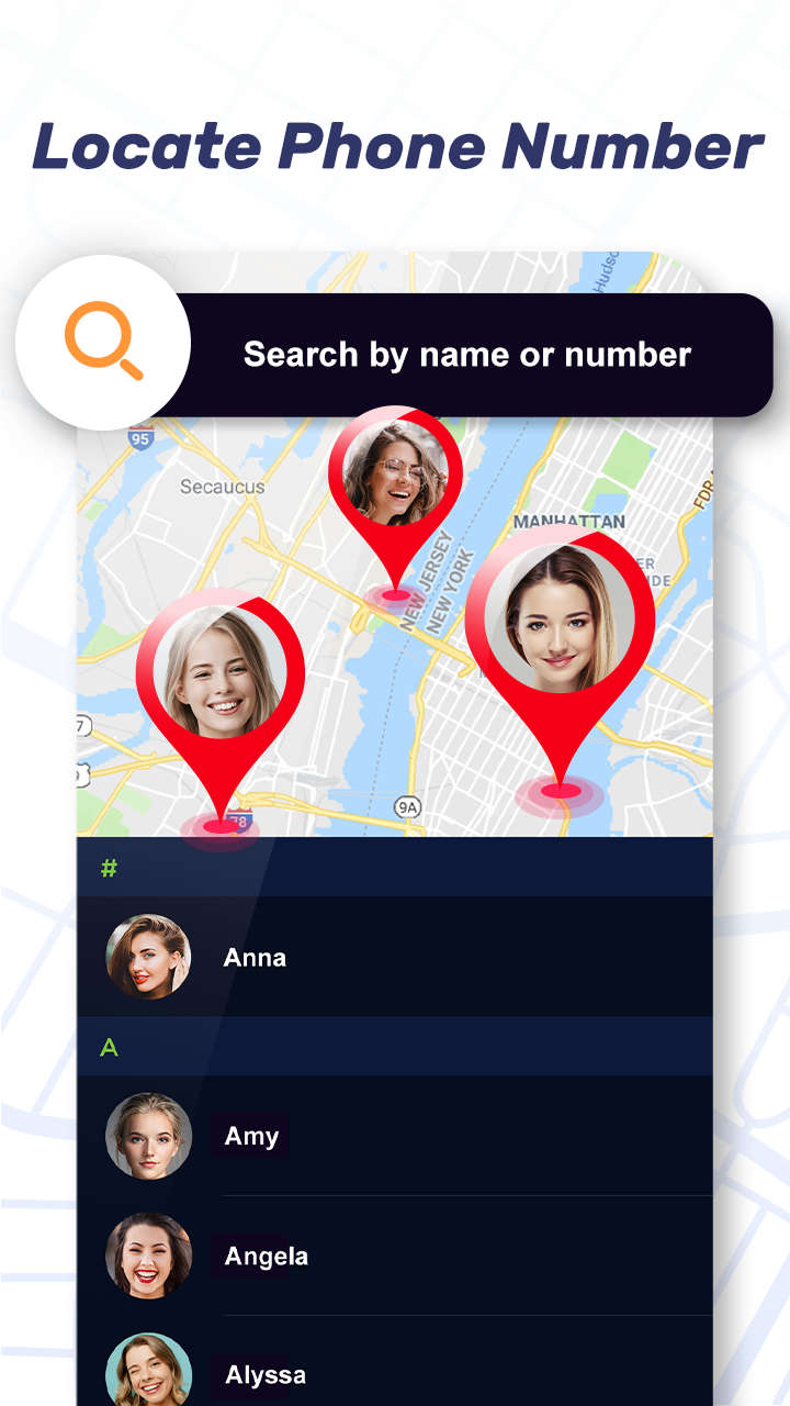 اسکرین شات 3 برنامه Live Mobile Number Locator App