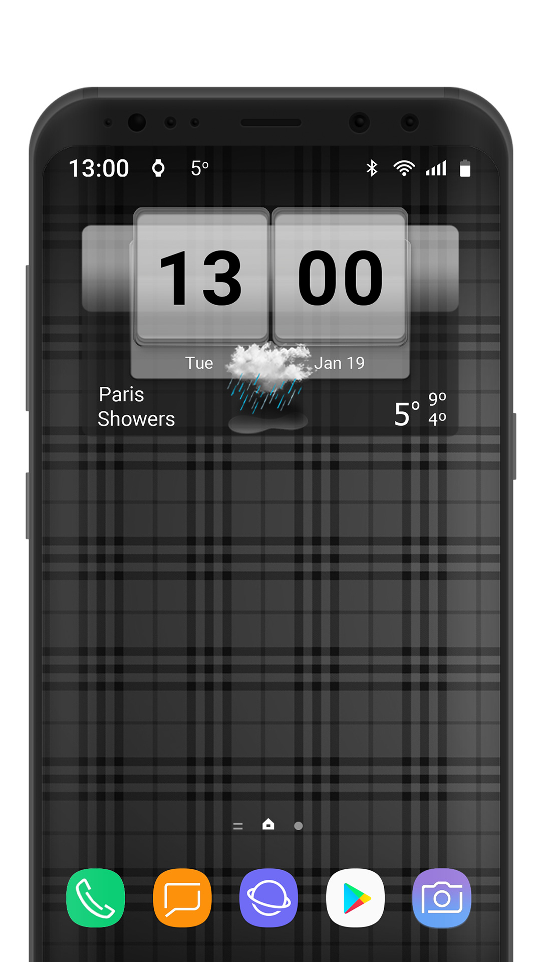 اسکرین شات 4 برنامه 3D Flip Clock Theme Pack 02