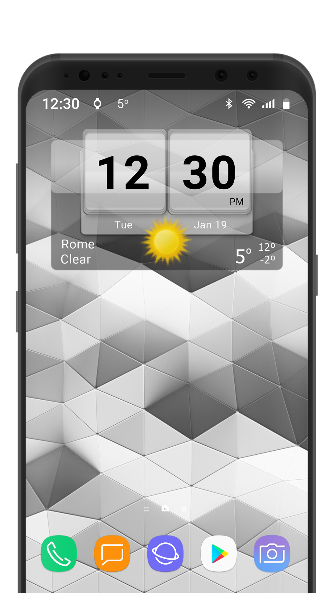 اسکرین شات 7 برنامه 3D Flip Clock Theme Pack 02