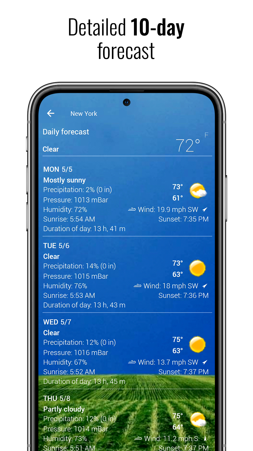 اسکرین شات 5 برنامه Digital Clock & World Weather