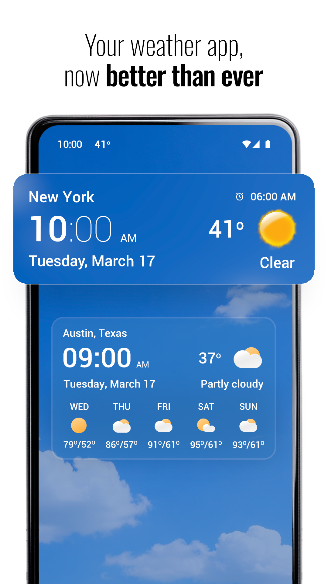 اسکرین شات 1 برنامه Your Weather App, Better