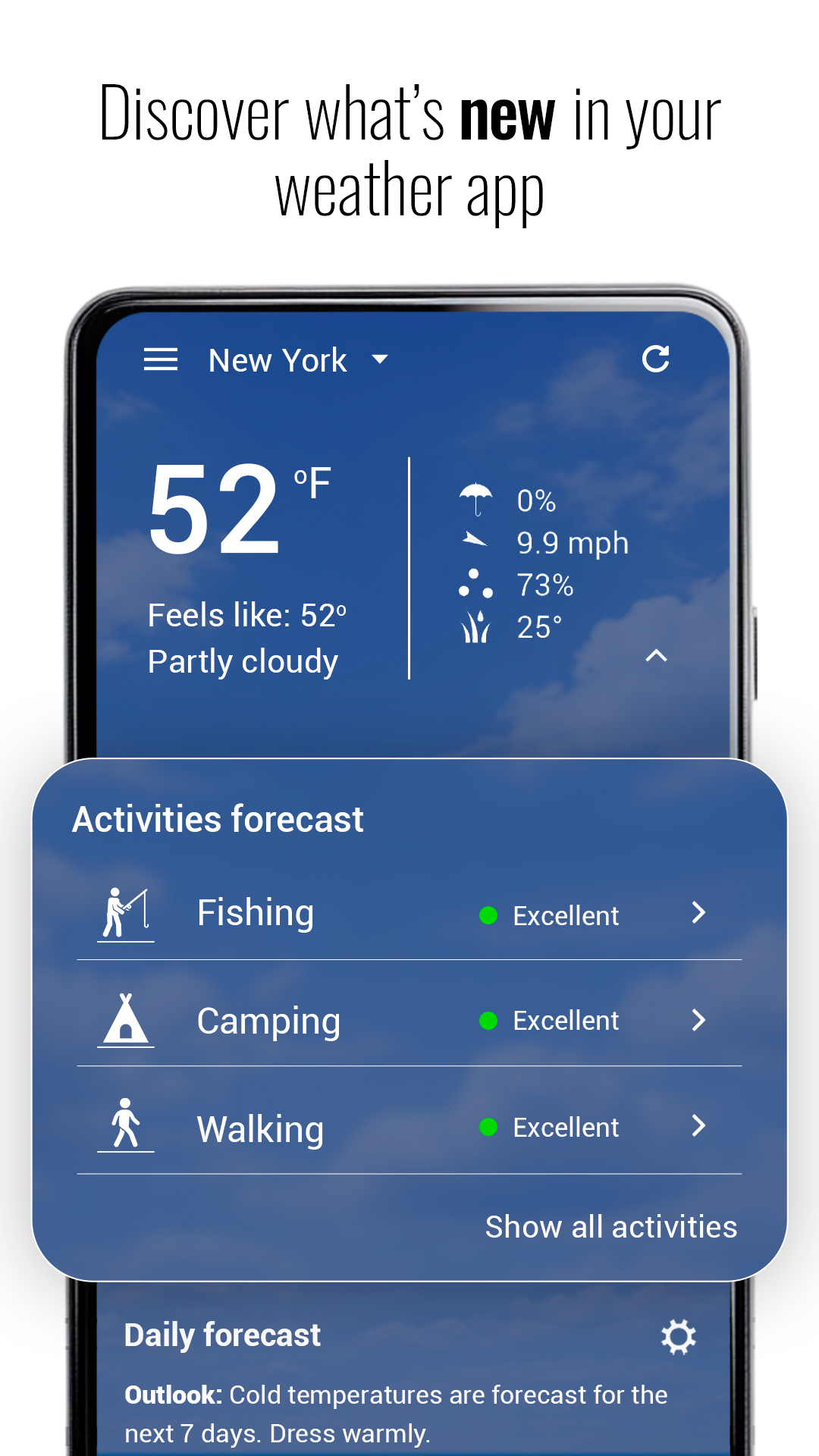اسکرین شات 3 برنامه Your Weather App, Better