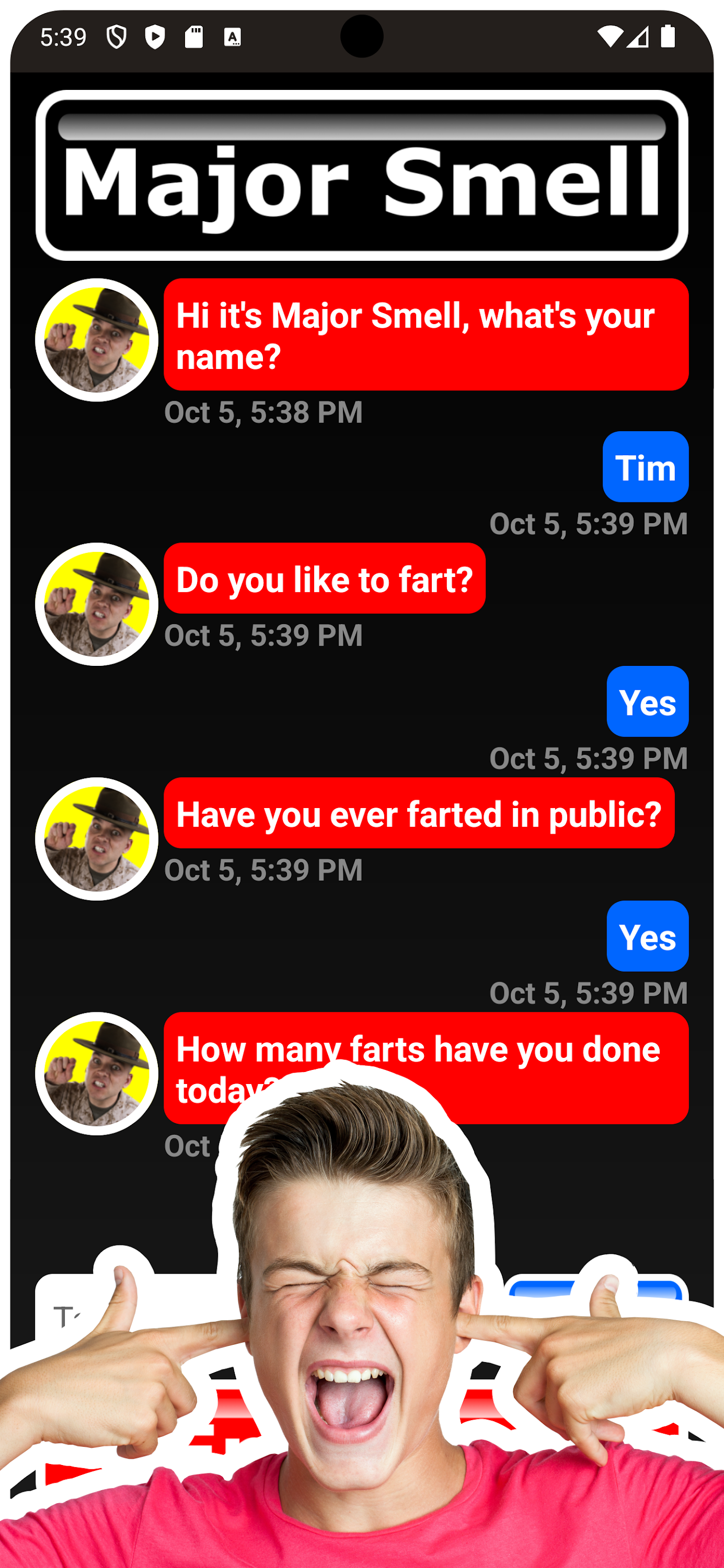 اسکرین شات 2 بازی Fart Call - Fake Phone Prank