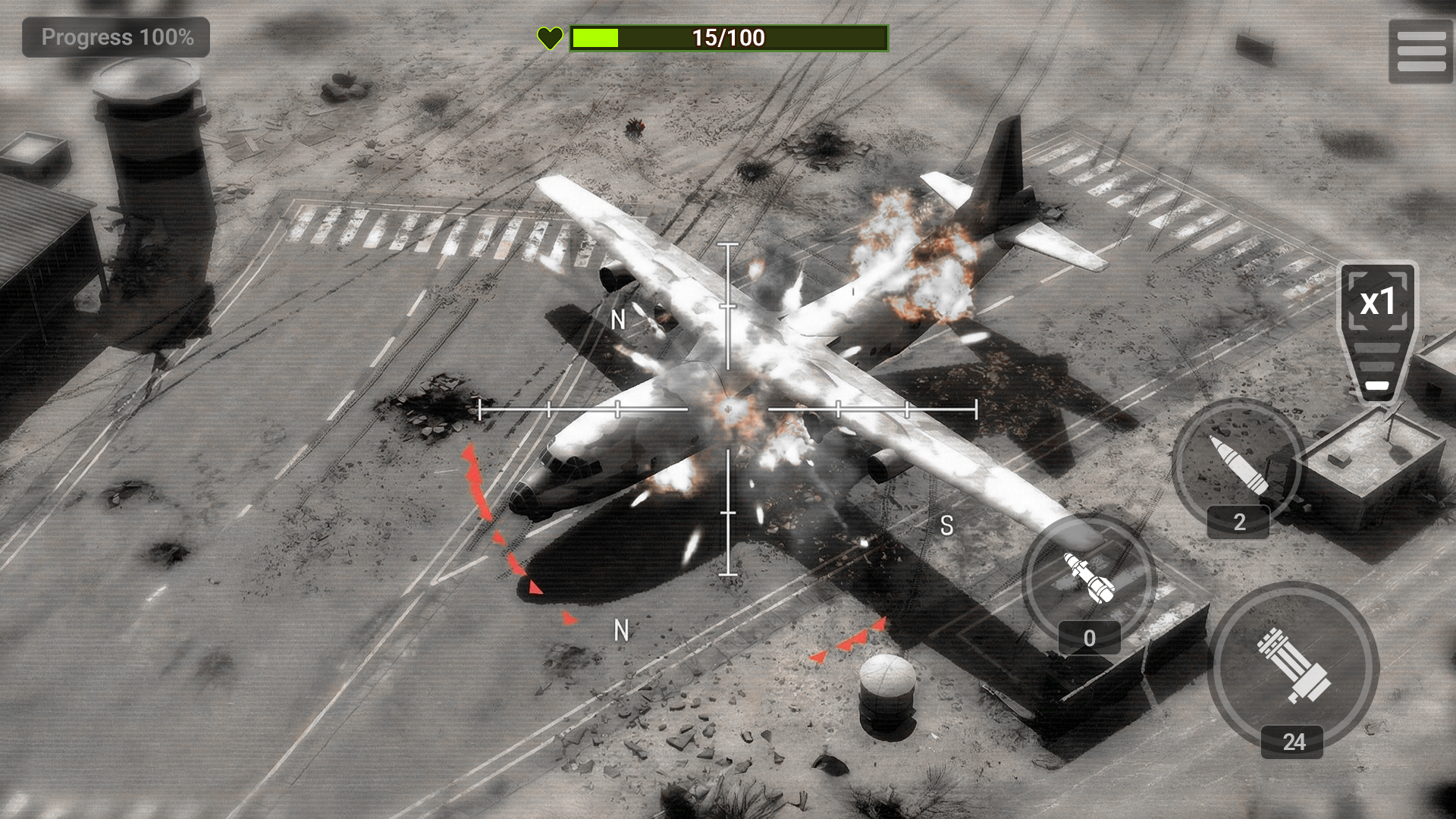 اسکرین شات 4 بازی Drone Strike: Gunship War