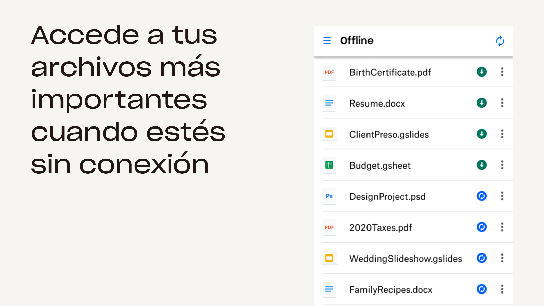اسکرین شات 7 برنامه Dropbox: Almacenamiento Seguro