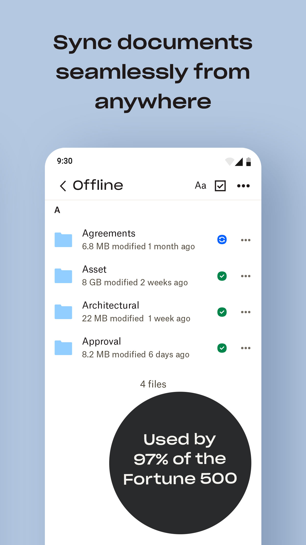 اسکرین شات 6 برنامه Dropbox: Files & Cloud Storage