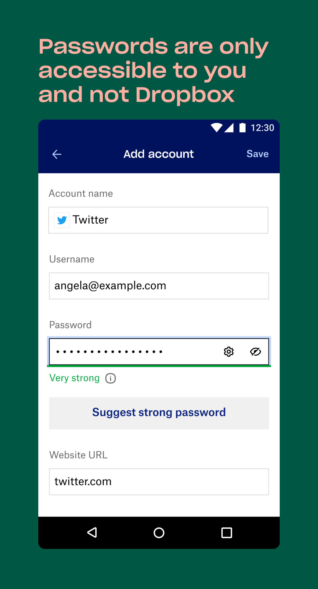 اسکرین شات 5 برنامه Dropbox Passwords – Manager