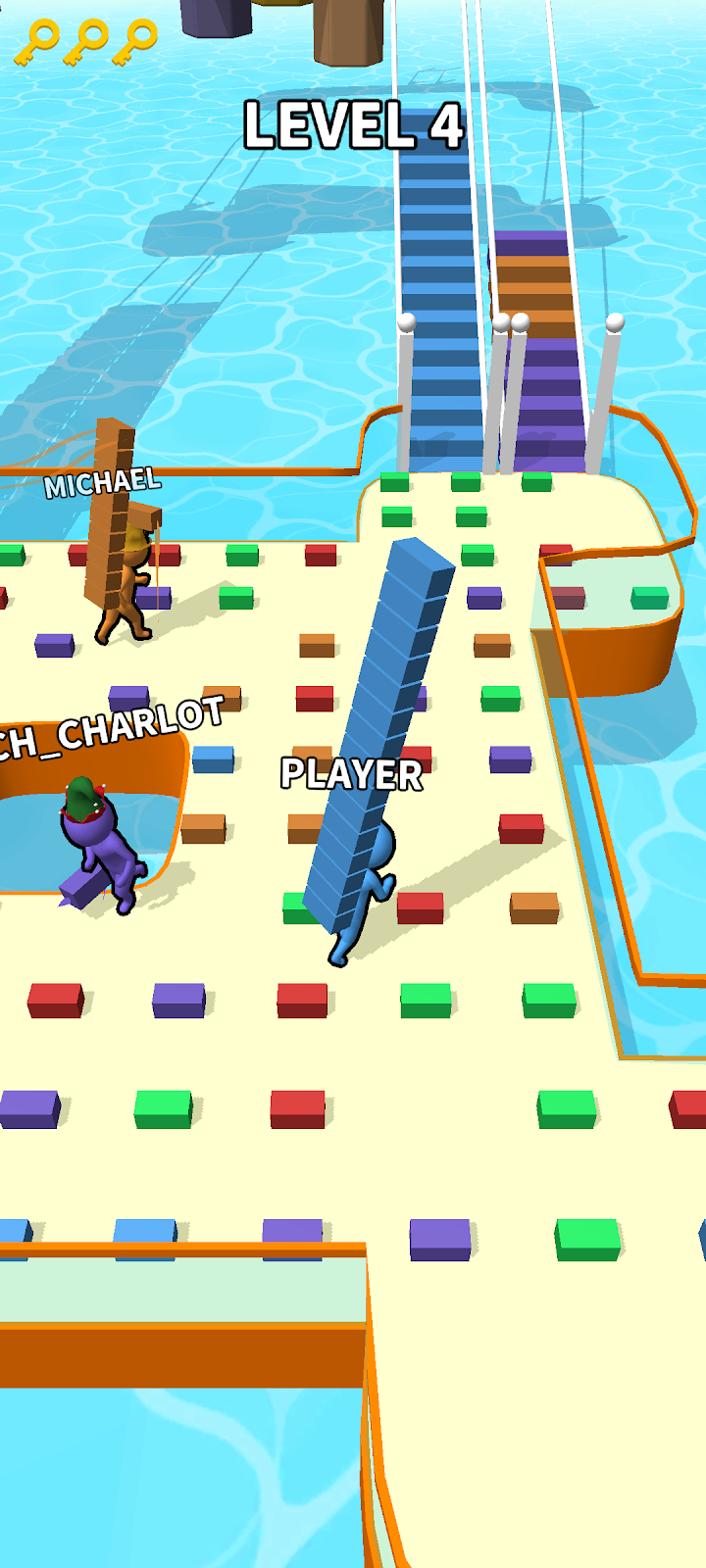 اسکرین شات 6 بازی Bridge Race: Build Competition - Fun Running Games