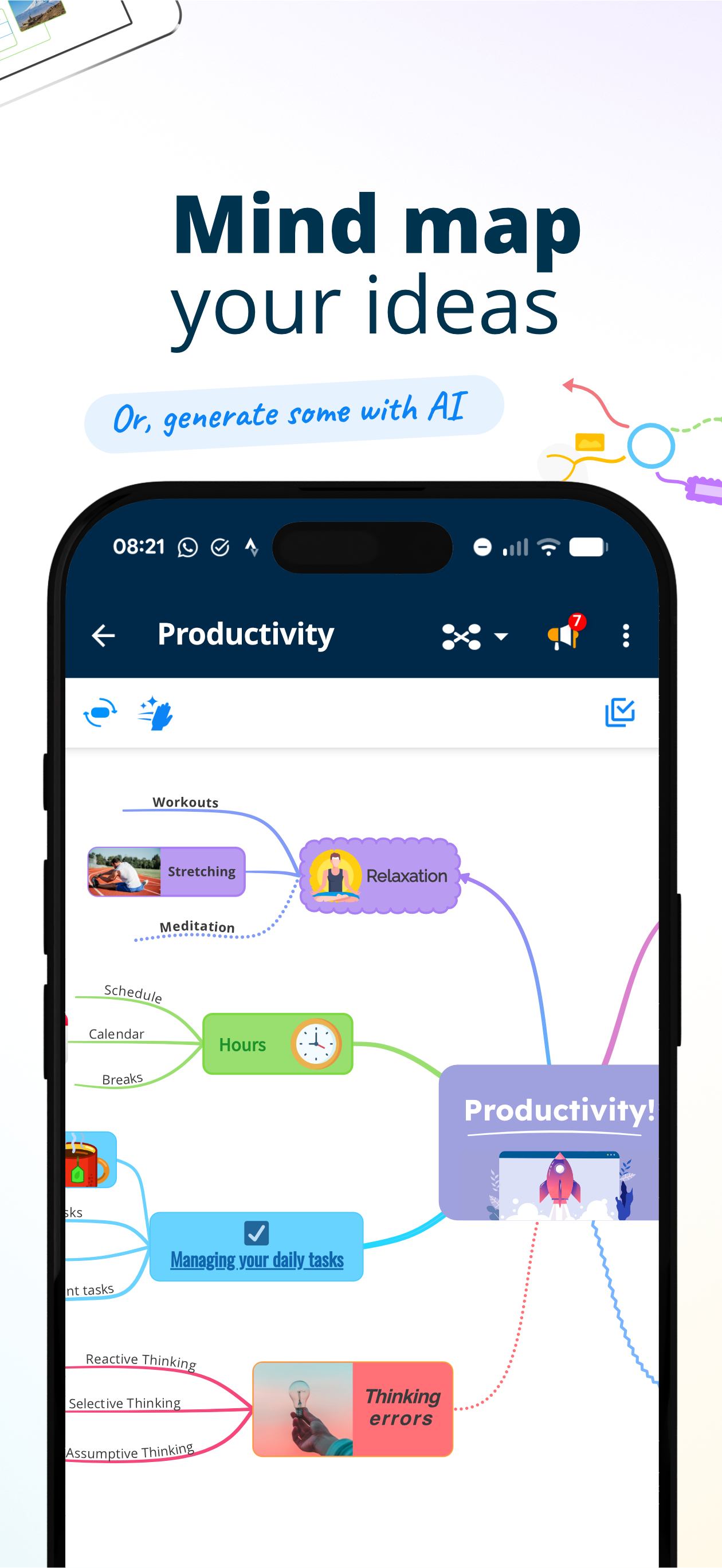 اسکرین شات 3 برنامه AYOA - Mind Mapping