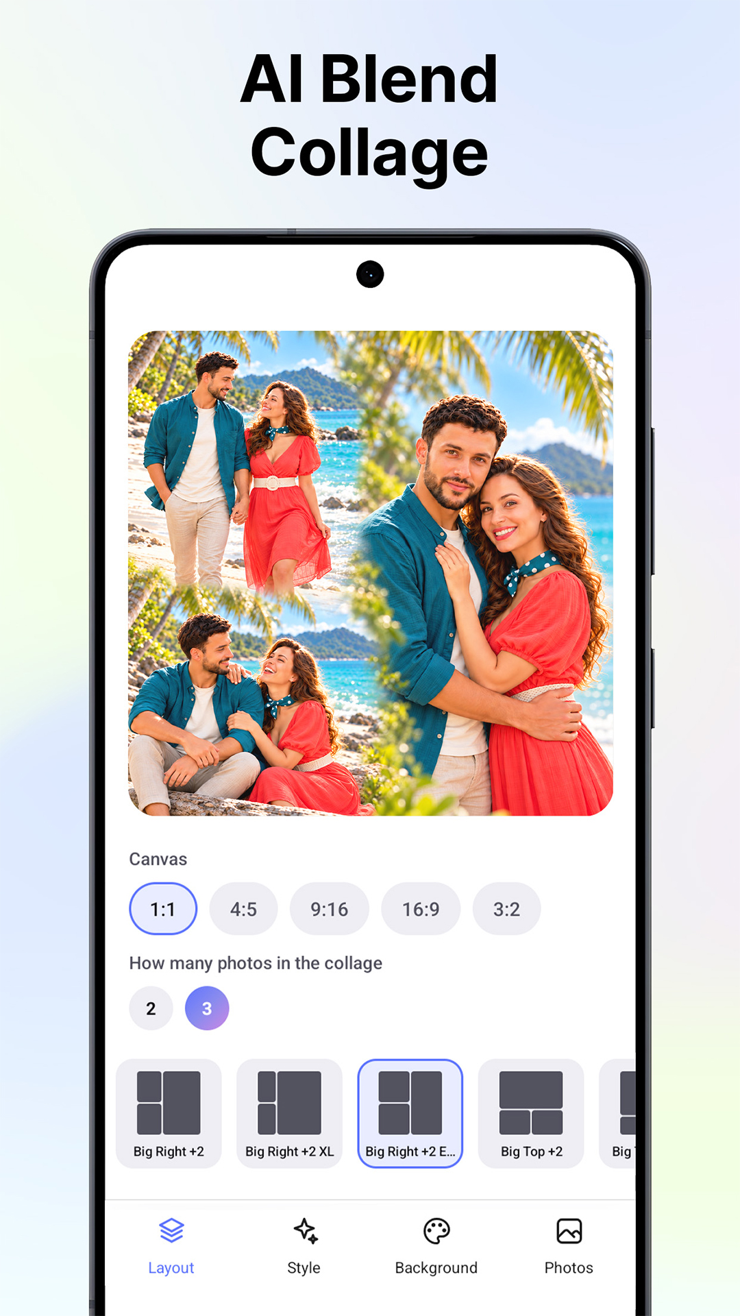 اسکرین شات 1 برنامه Blend Pic Collage Maker Photo