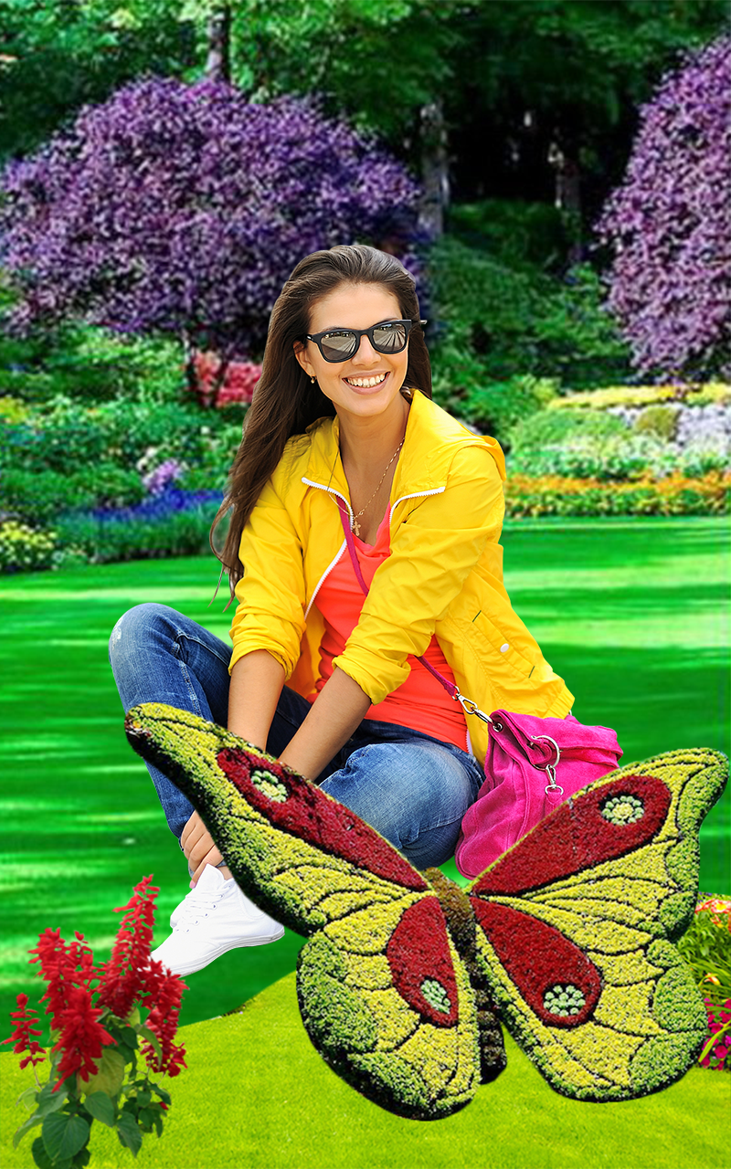 اسکرین شات 2 برنامه Garden Camera - Photo Frames &