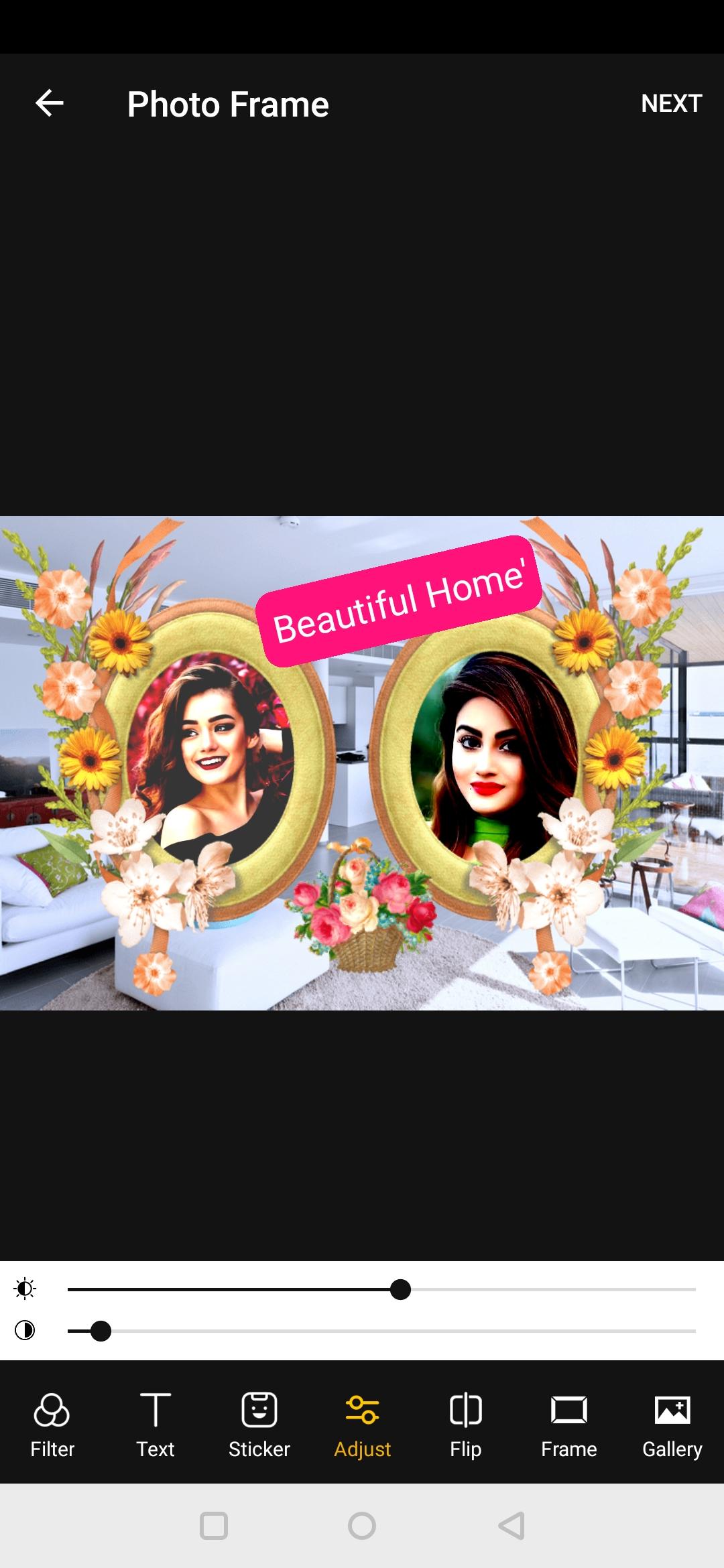 اسکرین شات 5 برنامه Interior Dual Photo Frames