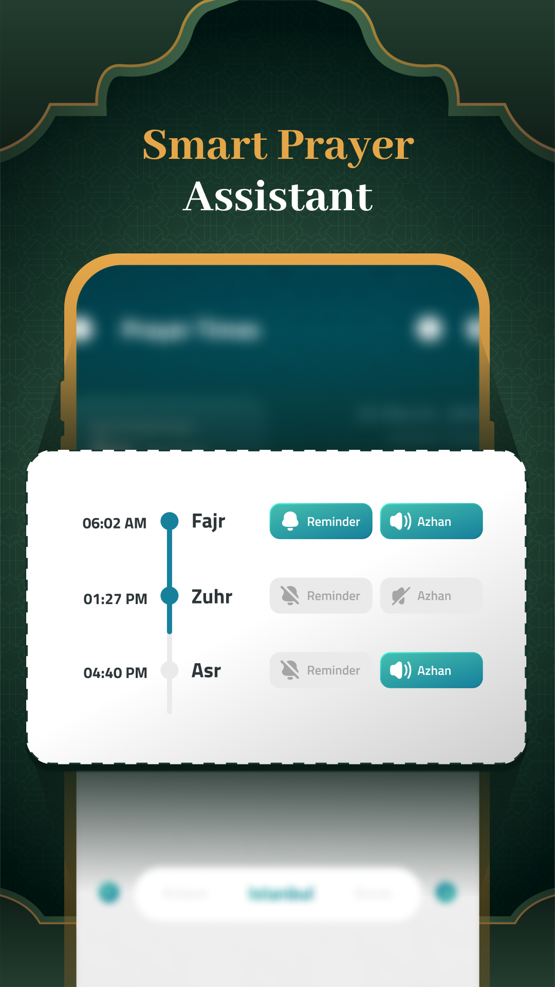 اسکرین شات 6 برنامه Duff Qibla Finder, Prayer Time