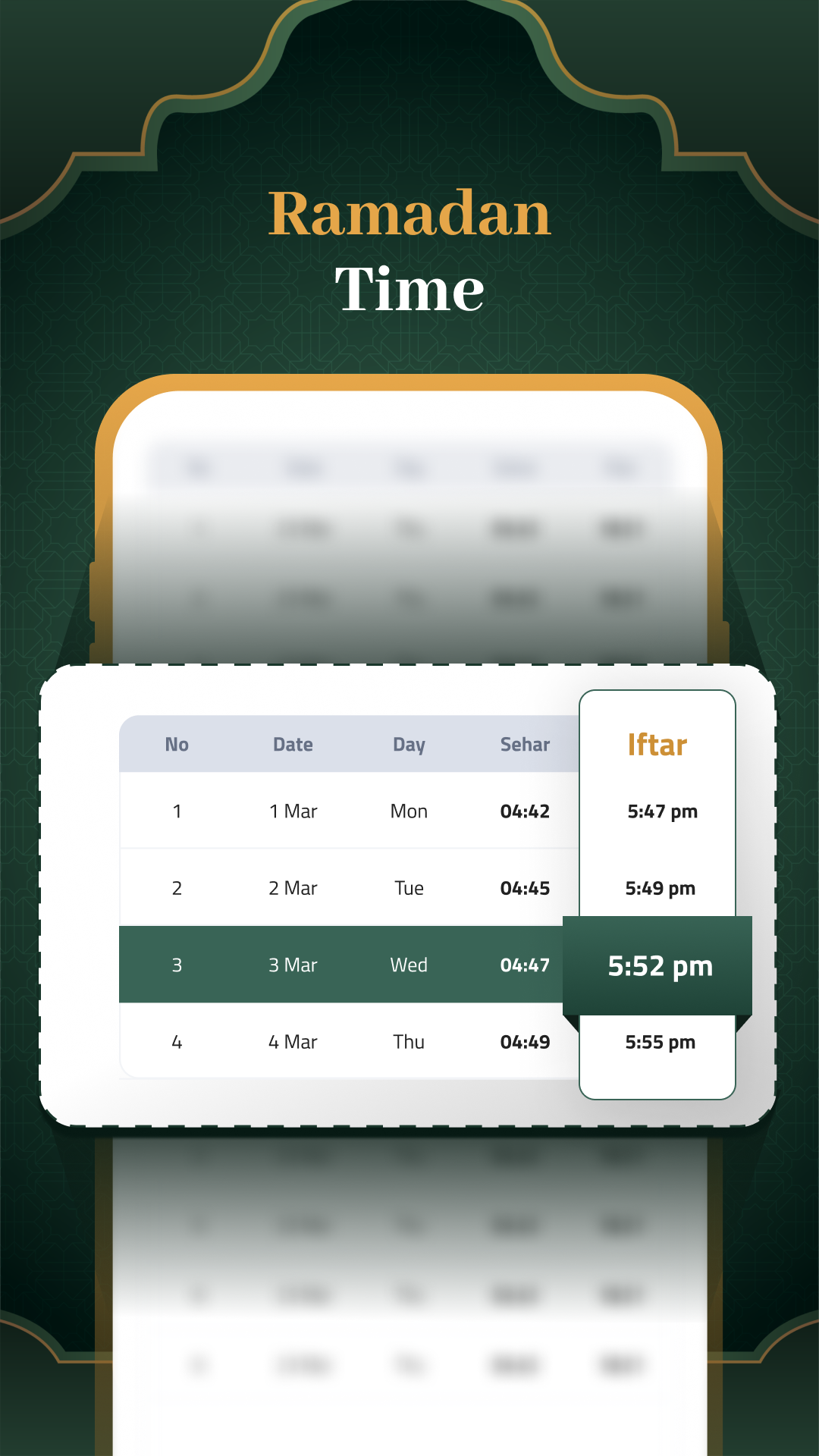 اسکرین شات 2 برنامه Duff Qibla Finder, Prayer Time