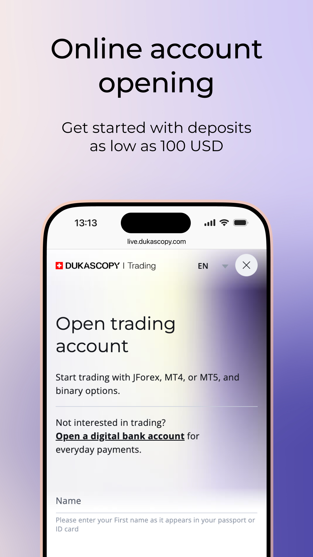 اسکرین شات 7 برنامه Dukascopy JForex Trading