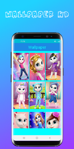 اسکرین شات 4 برنامه Cat Angela Chat 📱 Fake Video Call