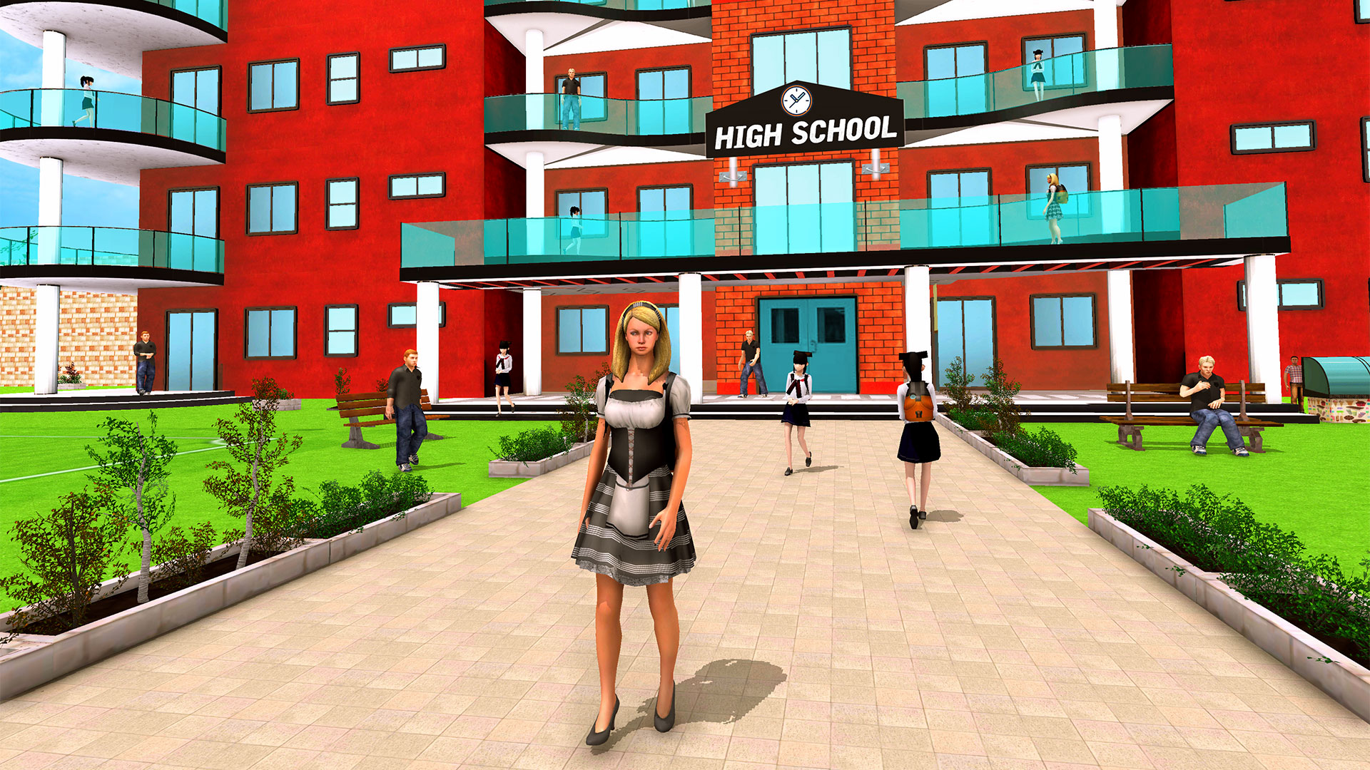 اسکرین شات 2 بازی My High School Games Girl Life