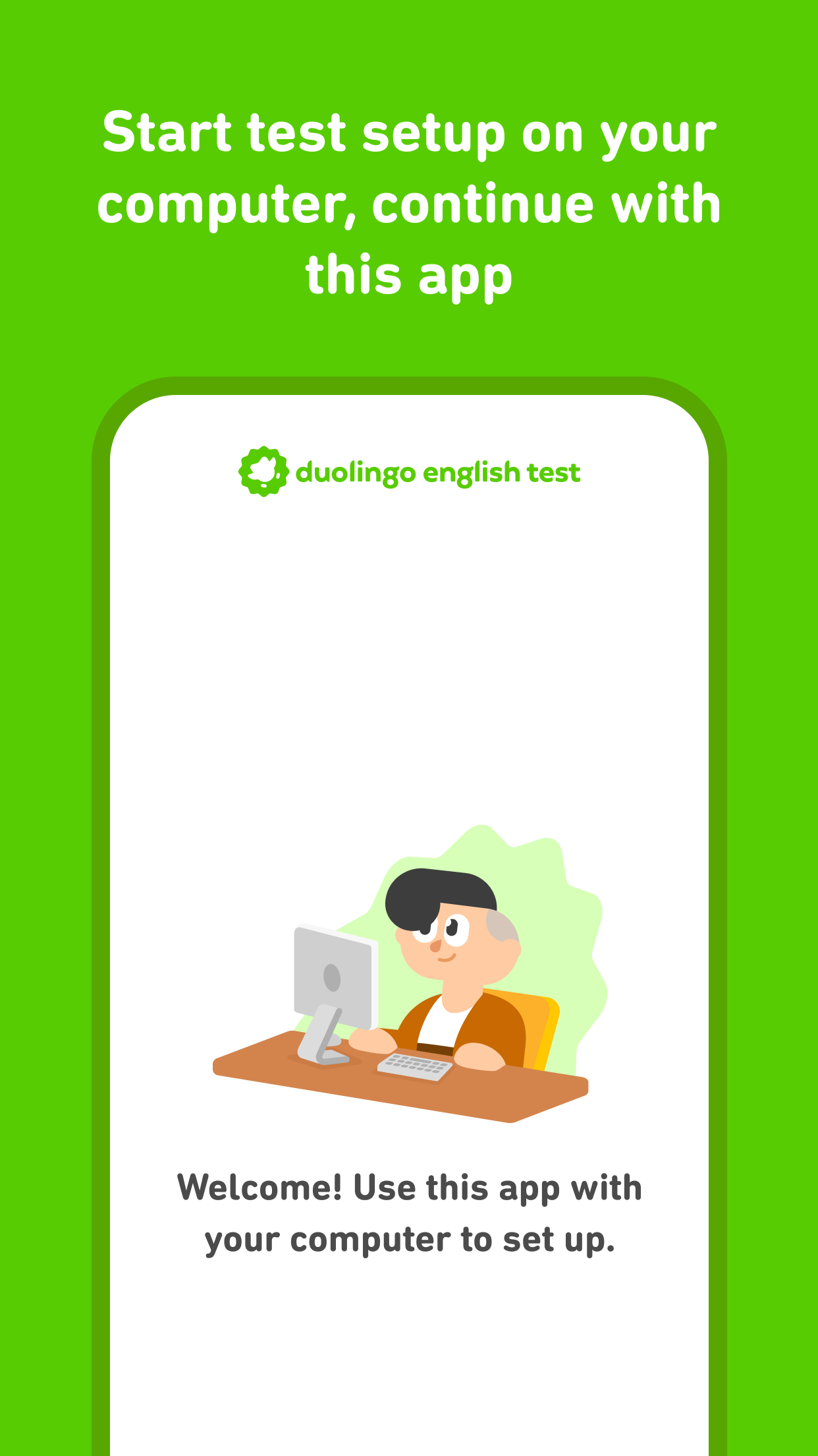 اسکرین شات 1 برنامه Duolingo English Test (DET)