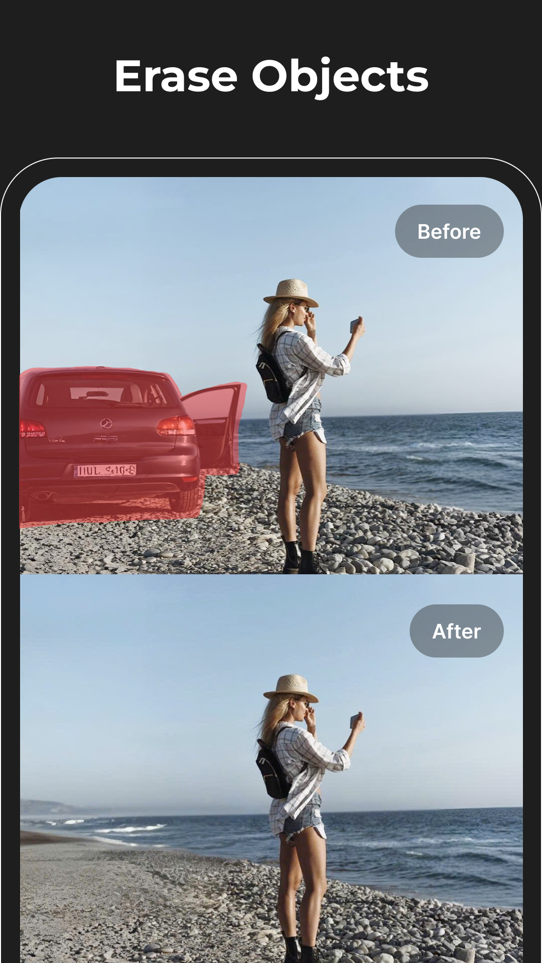 اسکرین شات 2 برنامه Magic Eraser - AI Photo Editor