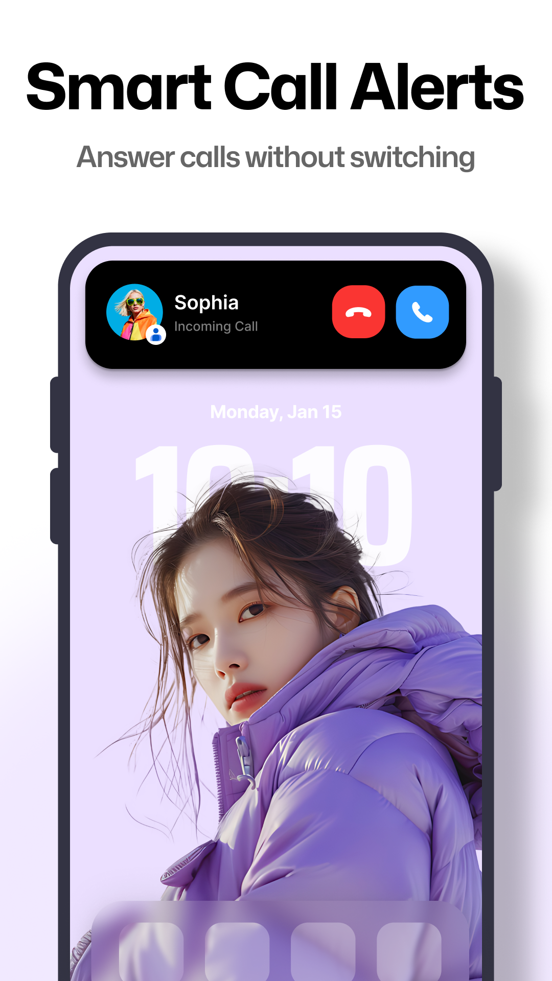 اسکرین شات 2 برنامه Dynamic Notch Notification Bar