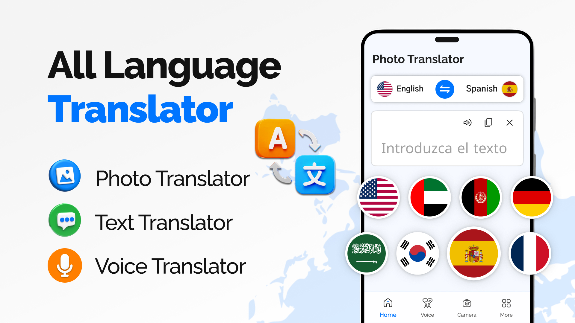 اسکرین شات 1 برنامه Translate: Language Translator