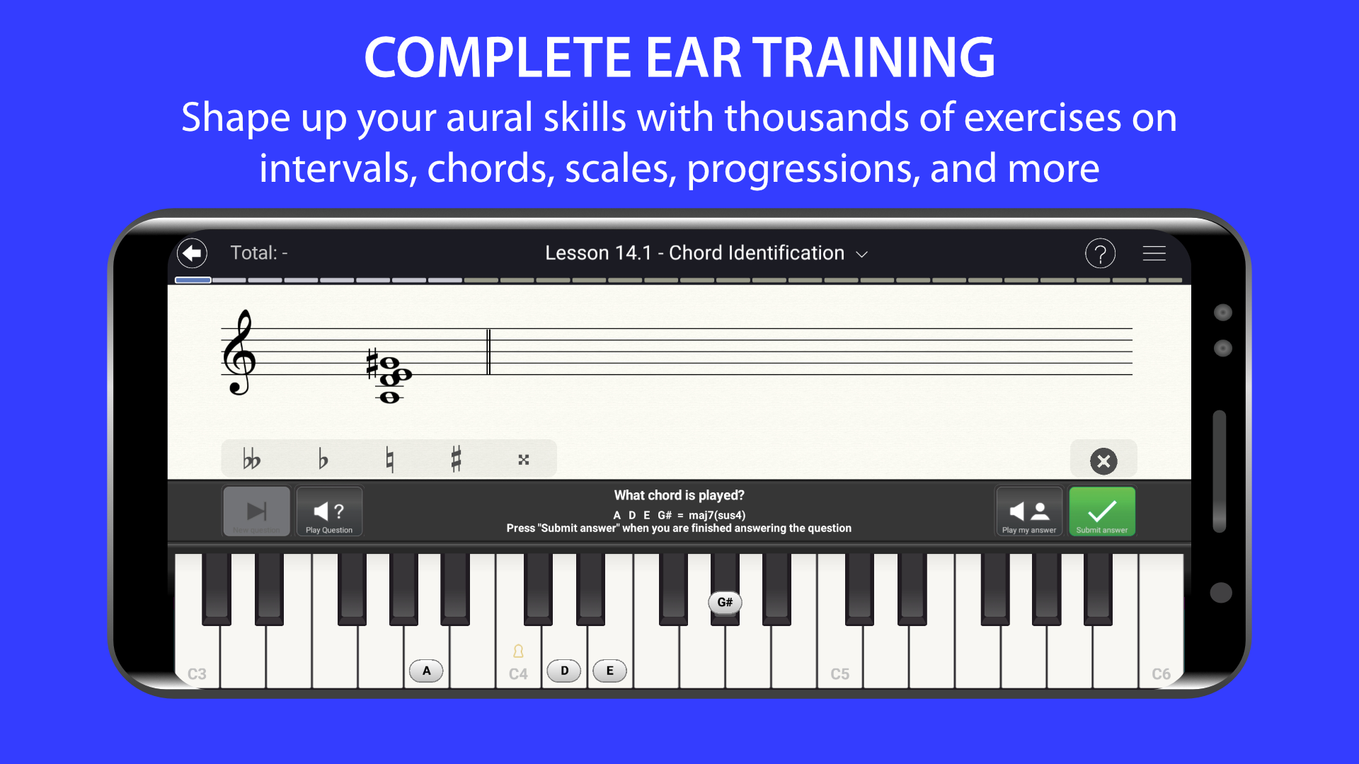 اسکرین شات 1 برنامه EarMaster - Ear Training