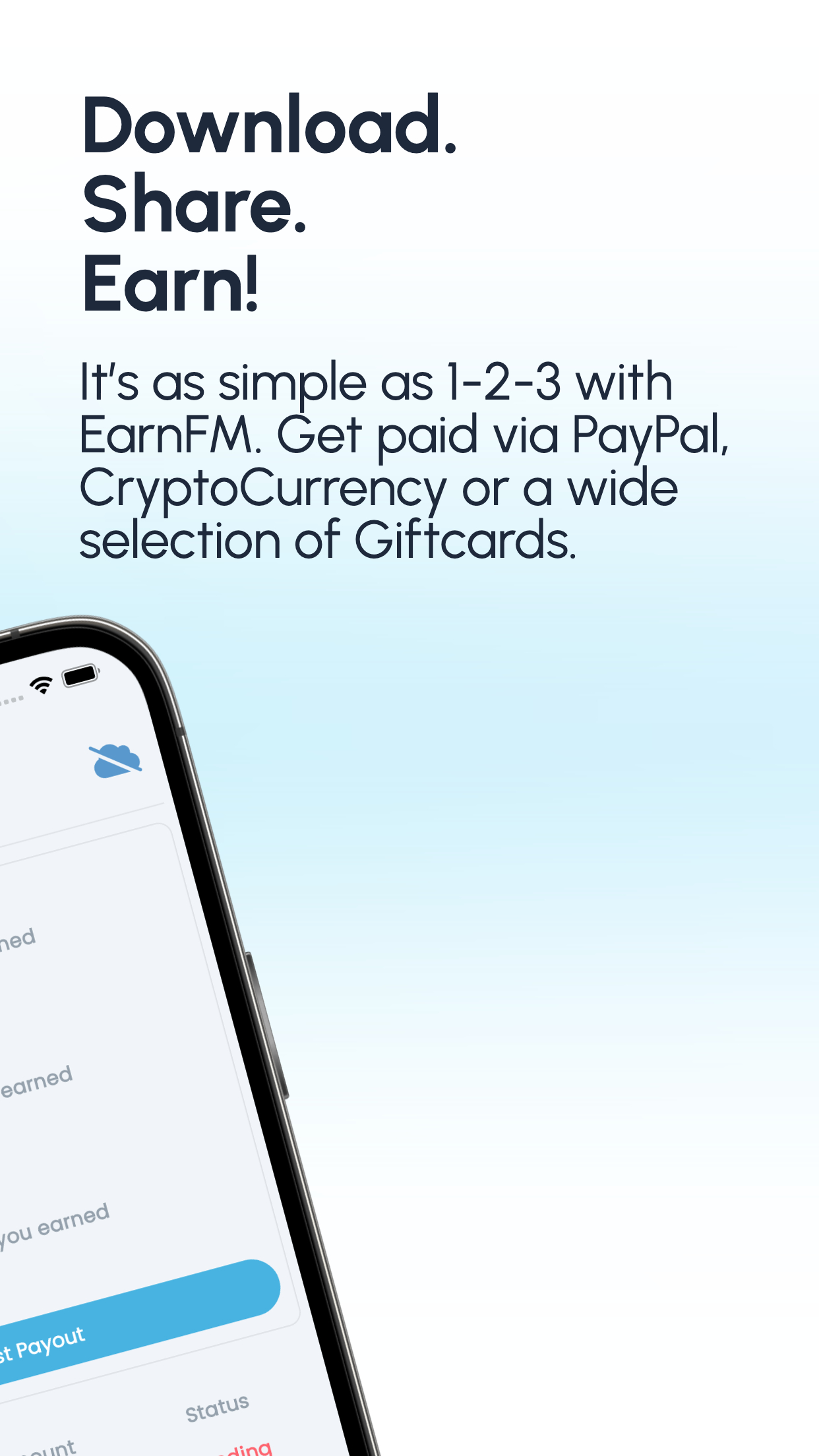 اسکرین شات 4 برنامه EarnFM - Make Money Passively