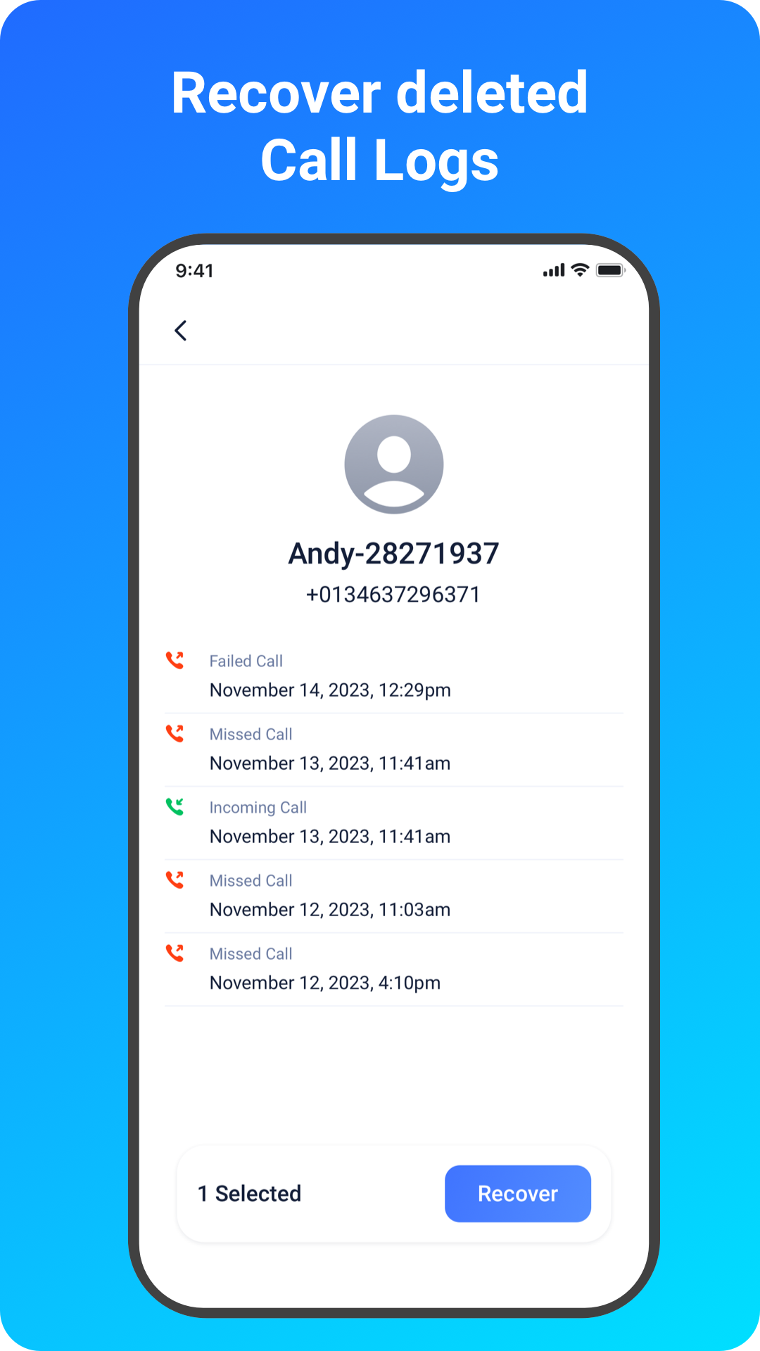 اسکرین شات 6 برنامه MobiSaver: Data&Photo Recovery