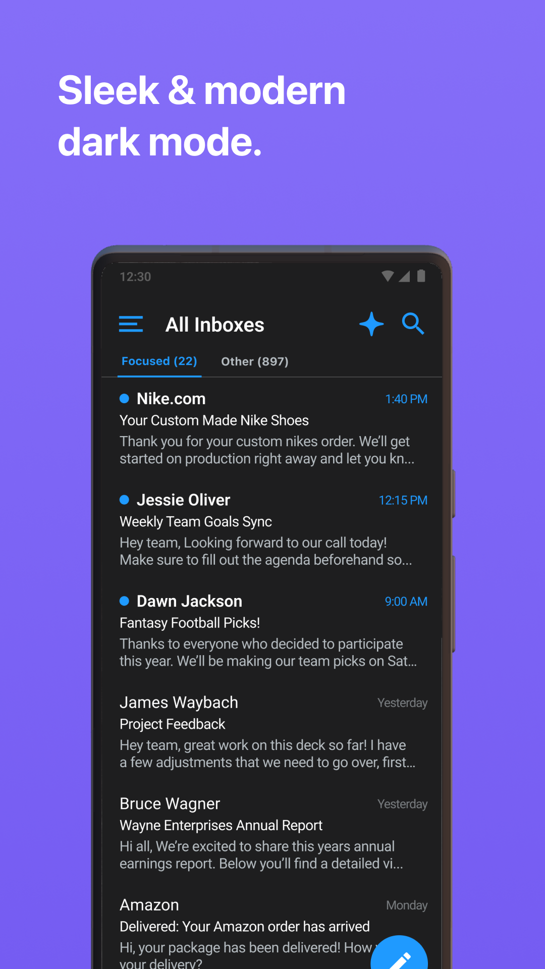 اسکرین شات 5 برنامه Email - Fast & Secure Mail