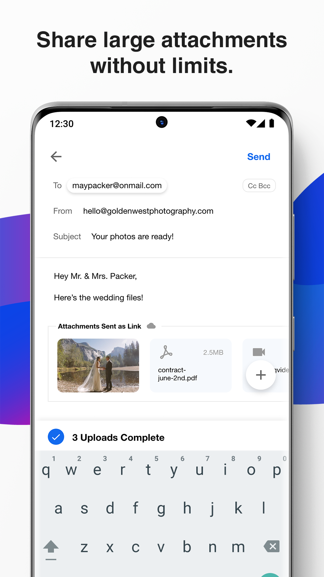 اسکرین شات 6 برنامه OnMail - Encrypted email