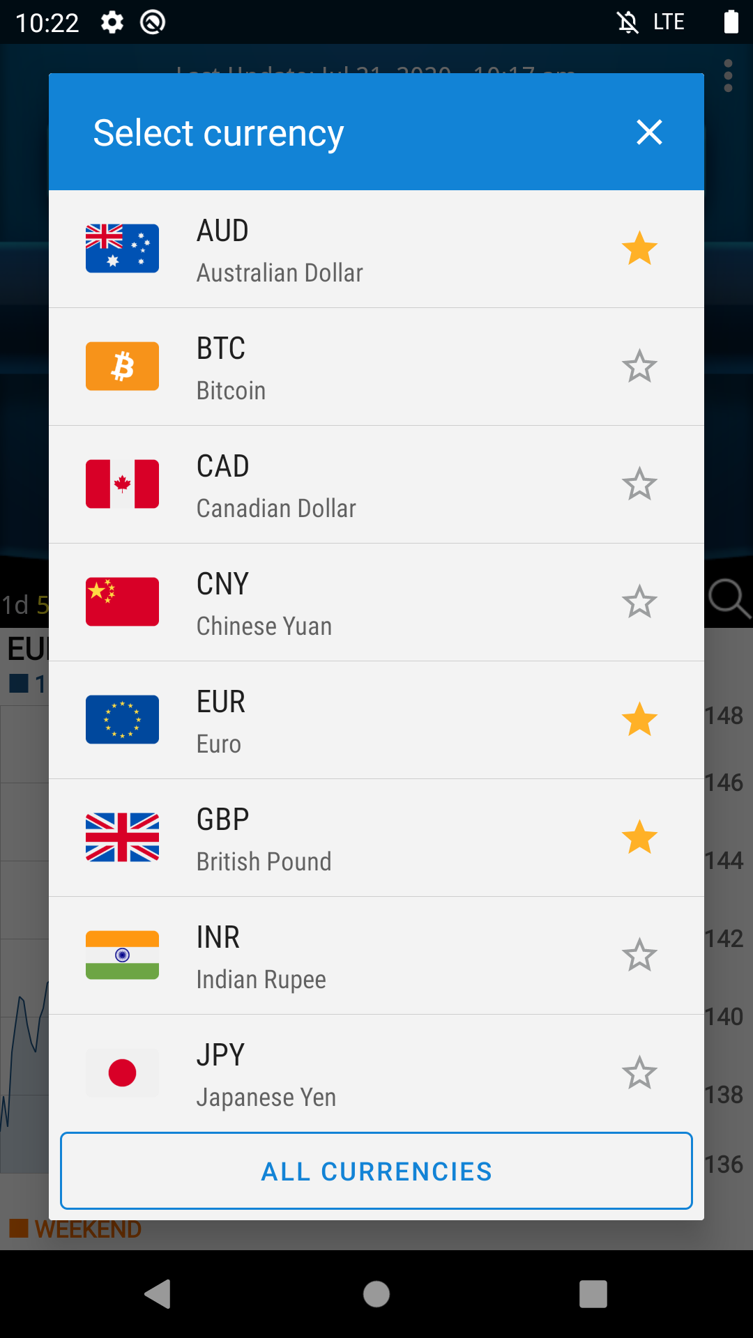 اسکرین شات 2 برنامه Easy Currency Converter