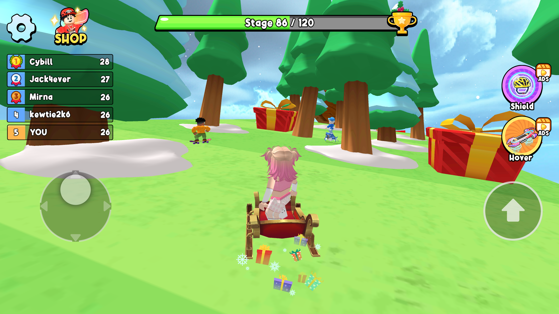 اسکرین شات 2 بازی Obby Skateboard: Easy Parkour