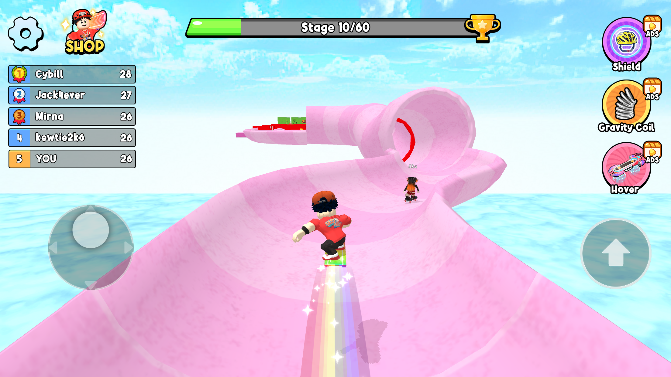 اسکرین شات 8 بازی Obby Skateboard: Easy Parkour