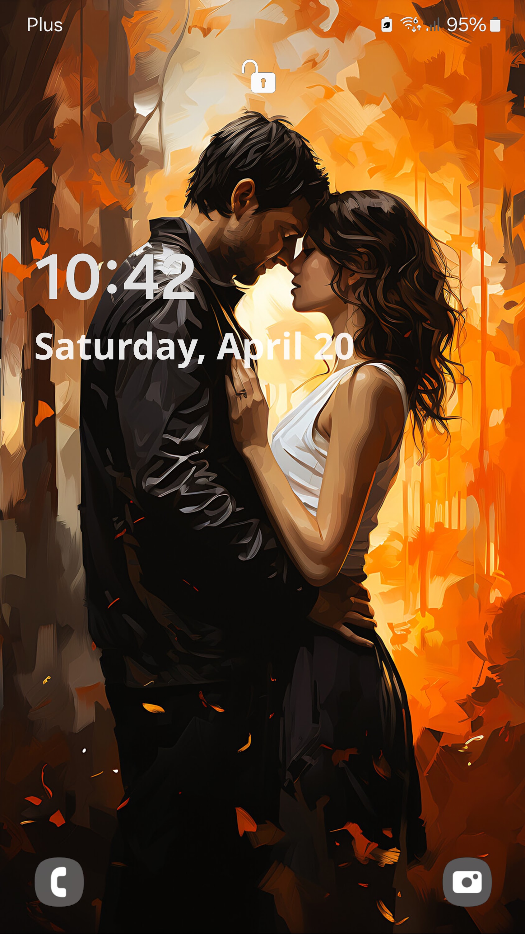 اسکرین شات 5 برنامه Romantic wallpapers 4K