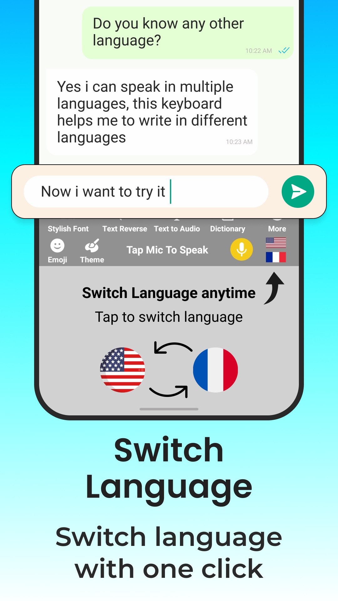 اسکرین شات 4 برنامه Easy English Voice Keyboard
