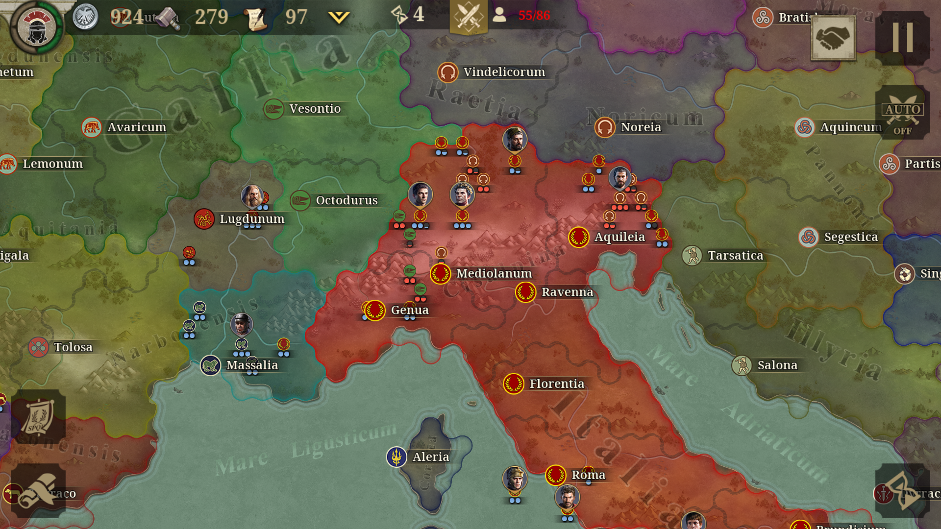 اسکرین شات 1 بازی Great Conqueror: Rome War Game