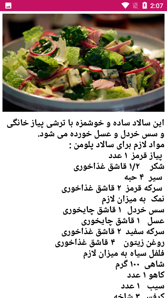 اسکرین شات 4 برنامه غذای رژیمی درست کن