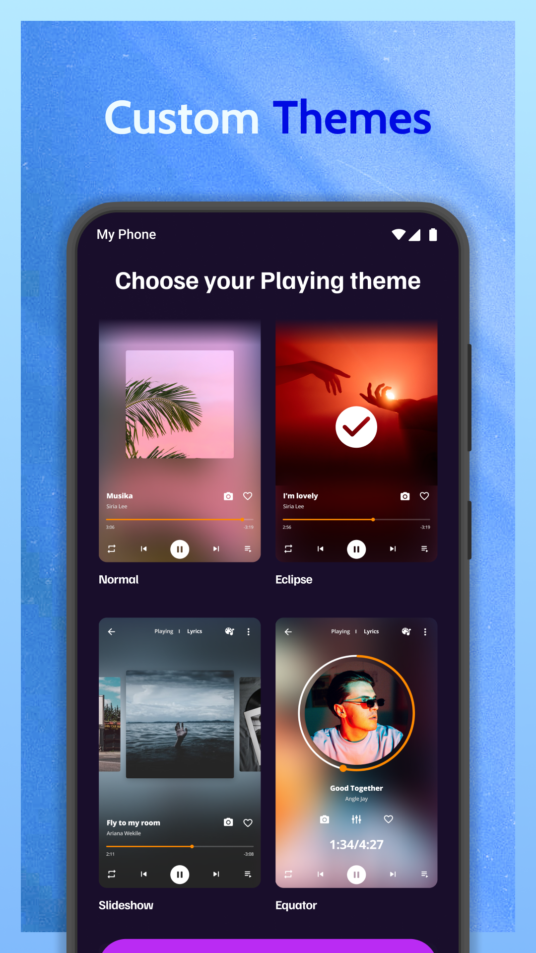 اسکرین شات 2 برنامه Music Player - MP3 player